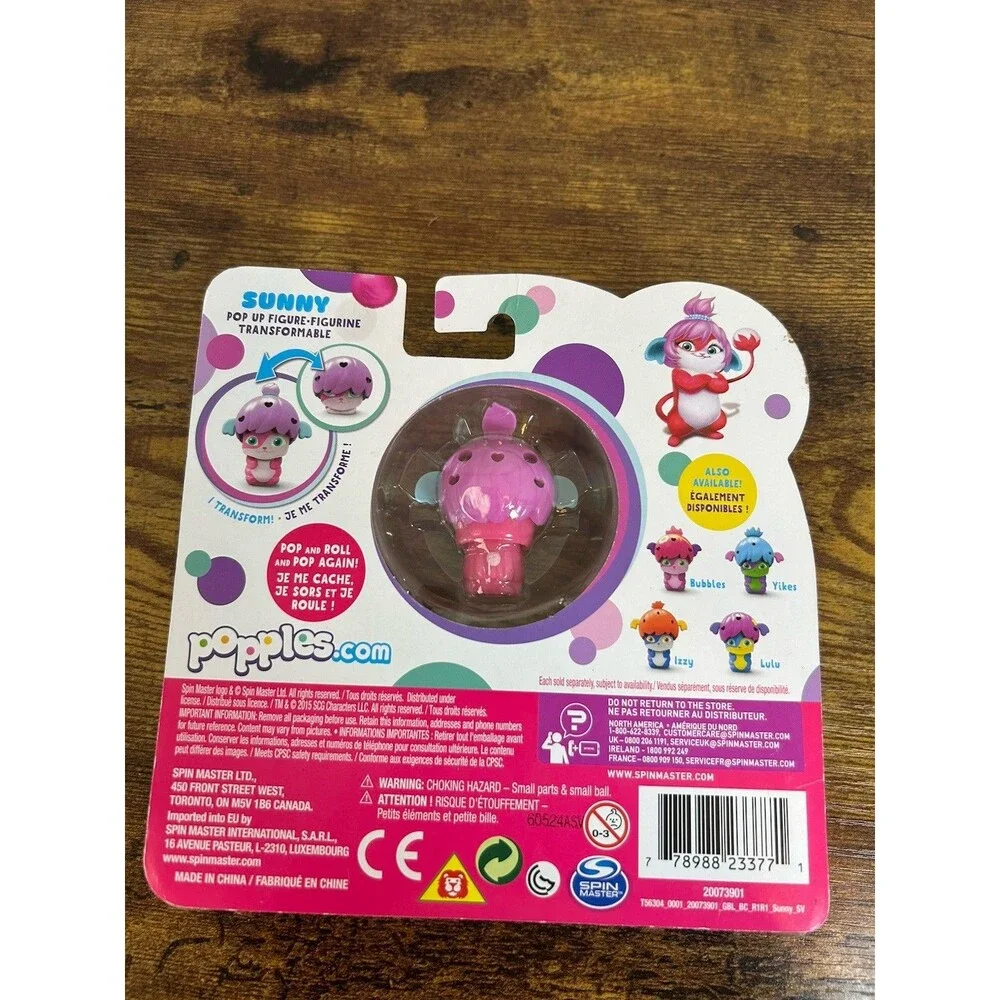 Netflix Popples Sunny Transforming Pop Up Figure Spin Master NIP Toy Collectible
